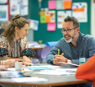 Teachers Collaborating Professional Development