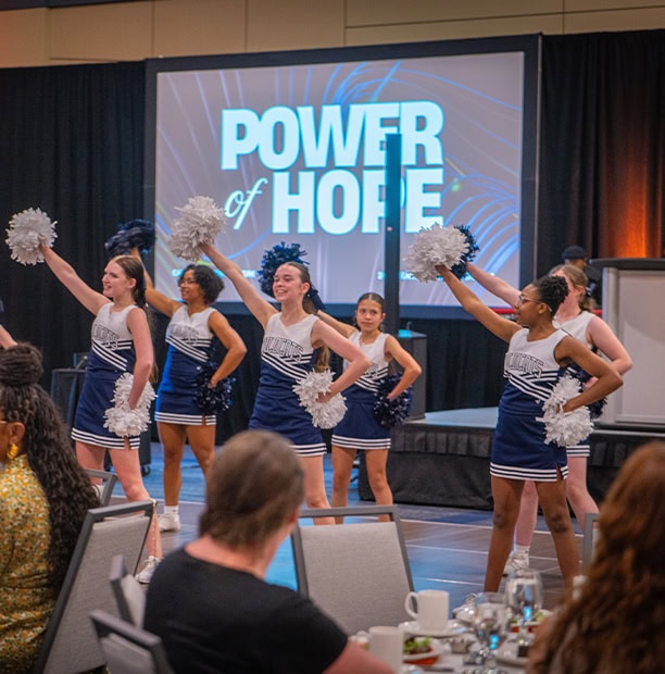 Cheerleaders Perform Power Of Hope Event